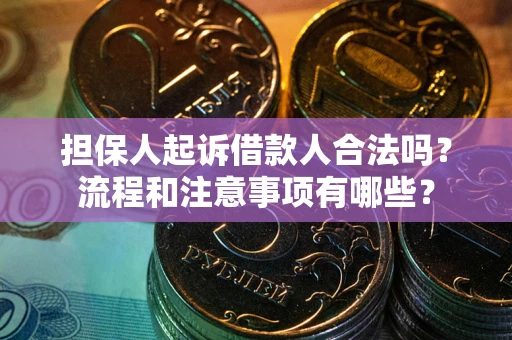 济南担保人起诉借款人合法吗？流程和注意事项有哪些？