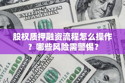 济南股权质押融资流程怎么操作？哪些风险需警惕？