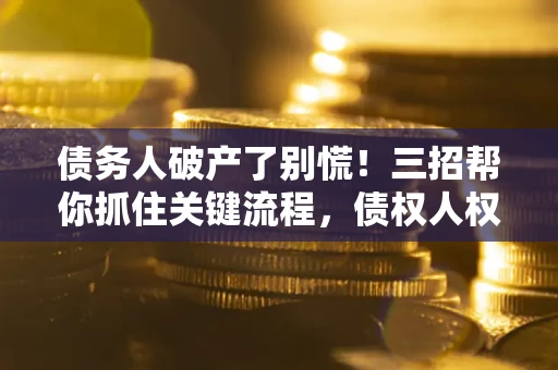 济南债务人破产了别慌！三招帮你抓住关键流程，债权人权益不再缩水