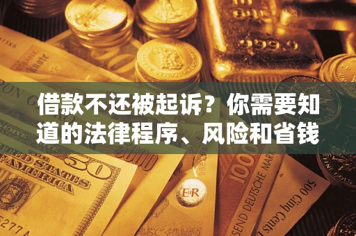 济南借款不还被起诉？你需要知道的法律程序、风险和省钱技巧